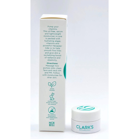 Clark's Botanicals Nourishing Youth Oil-Free Anti-Aging Serum - 1 oz/30 ml~ NEW - Picture 2 of 5